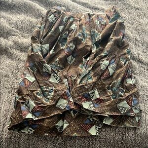 Multicolor Patterned Women's Skirt